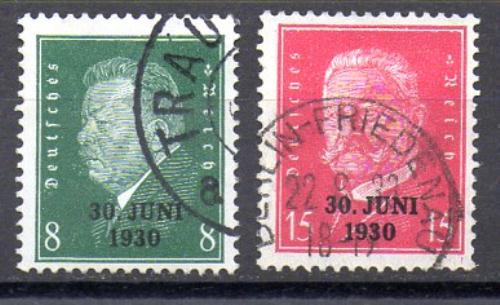 German Empire No. Yvert 426A/26B No. Michel 444/45 (o)